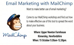 Email Marketing with MailChimp- details of SMall Business Clinic workshop