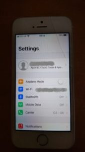 Use iPhone Settings to make sure your wifi is switched off