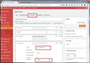 Honeypot for WordPress Form Manager - Step 2
