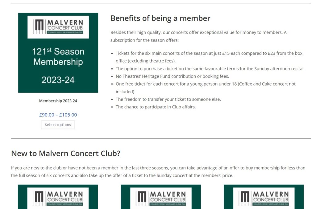 Malvern Concert - joining