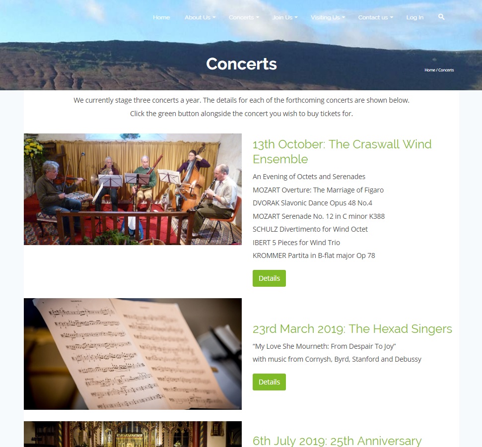 Concerts for craswall website 2018 - concerts page - website by Nepeta Consulting
