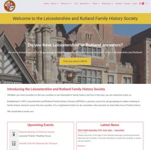 Read more about the article Leicestershire and Rutland Family History Society